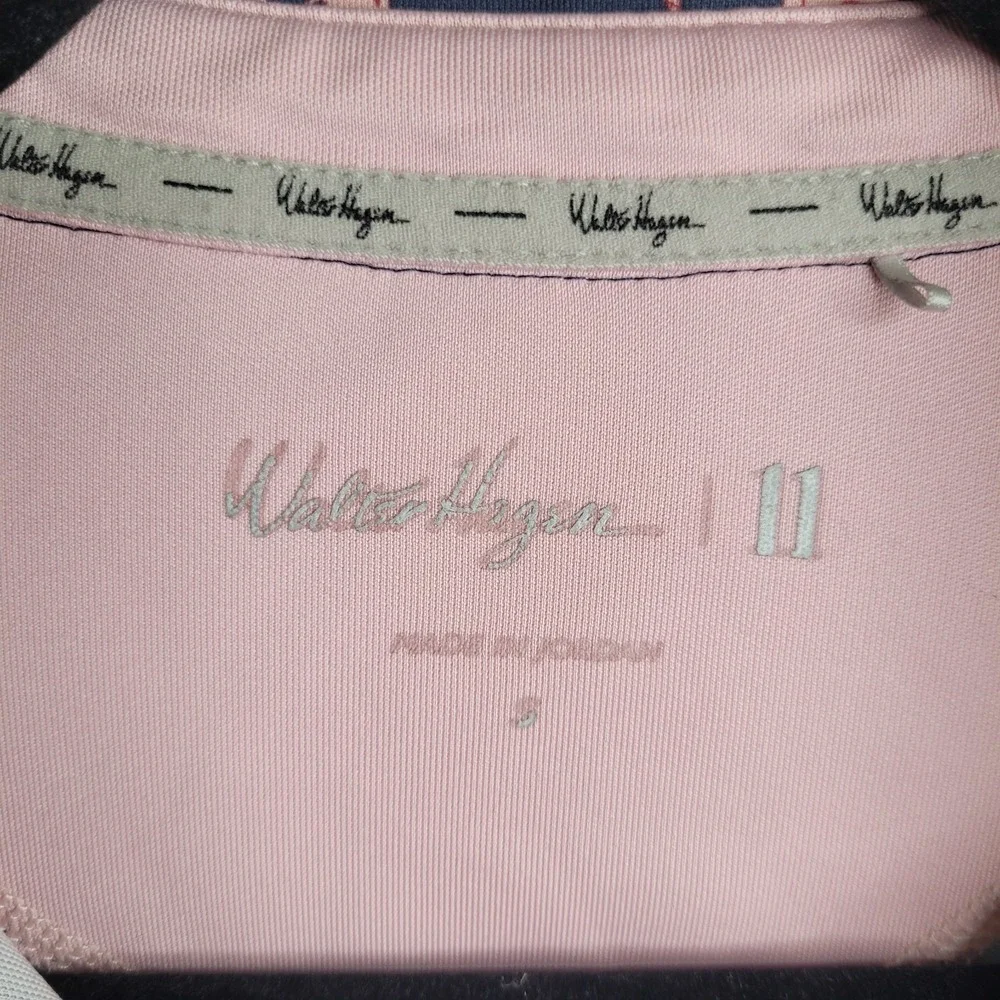 Walter Hagen Navy Pink Graphic‎ Golf Performance Polo Shirt S Stretch
